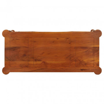 Birou cu sertare, 110x50x76 cm, lemn masiv de acacia - Img 5