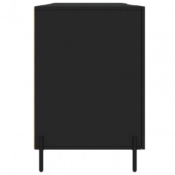 Birou, negru, 140x50x75 cm, lemn compozit - Img 6