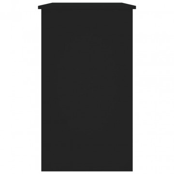 Birou, negru, 90x45x76 cm, lemn prelucrat - Img 5
