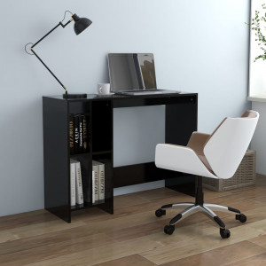 Birou Notebook, negru, 102,5x35x75 cm, PAL - Img 1