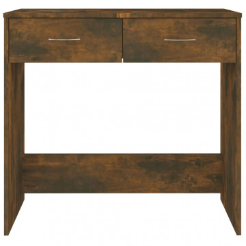 Birou, stejar fumuriu, 80x40x75 cm, lemn prelucrat - Img 4