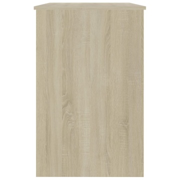 Birou, stejar sonoma, 100x50x76 cm, lemn prelucrat - Img 7
