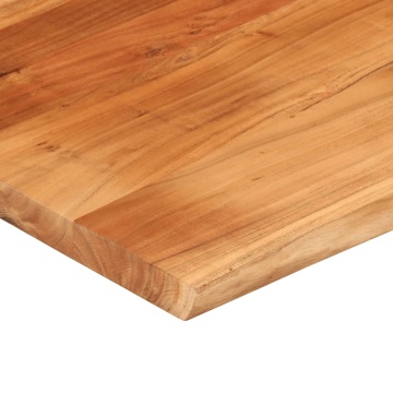 Blat birou 90x80x2,5 cm dreptunghiular lemn acacia margine vie - Img 6