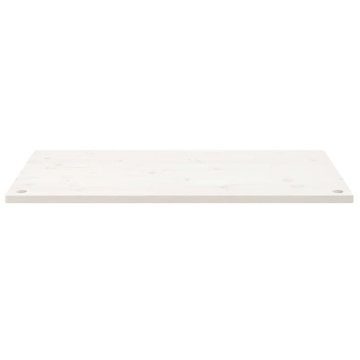 Blat de birou, alb, 110x55x2,5 cm, lemn masiv de pin - Img 3