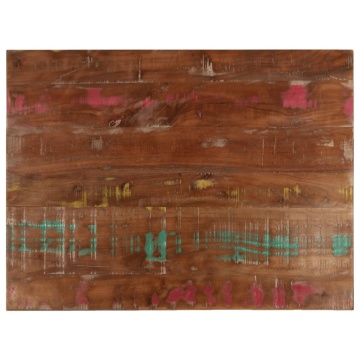 Blat de masă, 90x70x1,5 cm, dreptunghiular, lemn masiv reciclat - Img 1