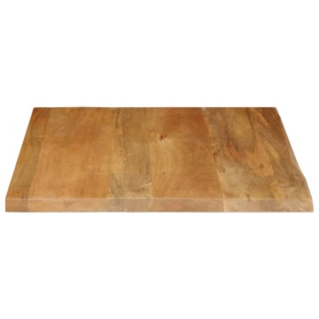 Blat de masă contur organic 40x40x2,5 cm lemn masiv de mango - Img 4