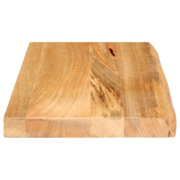 Blat de masă contur organic 50x20x2,5 cm lemn masiv de mango - Img 4