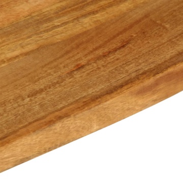 Blat de masă contur organic 50x20x3,8 cm lemn masiv de mango - Img 6