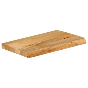 Blat de masă contur organic 60x20x2,5 cm lemn masiv de mango - Img 2