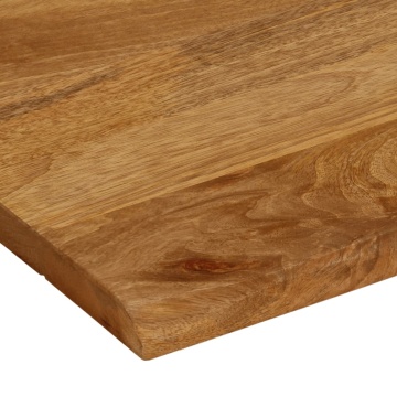 Blat de masă contur organic 90x80x2,5 cm lemn masiv de mango - Img 5