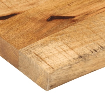 Blat de masă margine naturală, 40x20x3,8 cm, lemn masiv mango - Img 5
