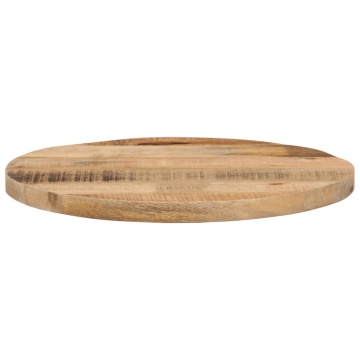 Blat de masă rotund, Ø 60x1,5 cm, lemn masiv de mango - Img 3