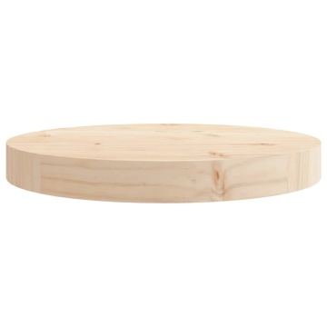 Blat de masă rotund, Ø30x3 cm, lemn masiv de pin - Img 3