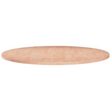Blat de masă rotund, Ø70x1,5 cm, lemn masiv stejar netratat - Img 1