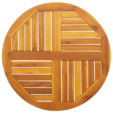 Blat de masă rotund, Ø70x2 cm, lemn masiv de acacia - Img 1
