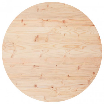 Blat de masă rotund, Ø70x3 cm, lemn masiv de pin - Img 2