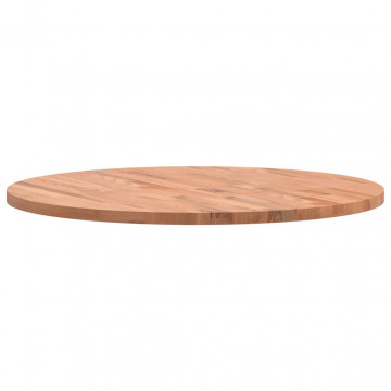 Blat de masă rotund, Ø80x2,5 cm, lemn masiv de fag - Img 5