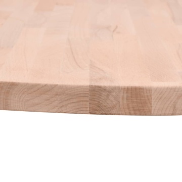 Blat de masă rotund, Ø90x2,5 cm, lemn masiv de fag - Img 3