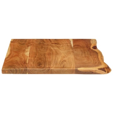 Blat lavoar de baie, 100x52x2,5 cm, lemn masiv de acacia - Img 4