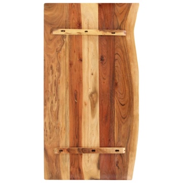 Blat lavoar de baie, 100x52x3,8 cm, lemn masiv de acacia - Img 2