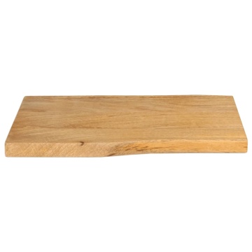 Blat masă cu margini naturale, 50x40x2,5 cm, lemn masiv mango - Img 3
