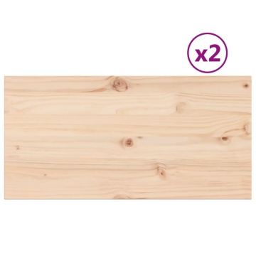 Blaturi masă 2 buc. 90x45x2,5 cm dreptunghiulare lemn masiv pin - Img 2