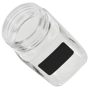 Borcane de depozitare cu etichetă, 12 buc., 300 ml - Img 4