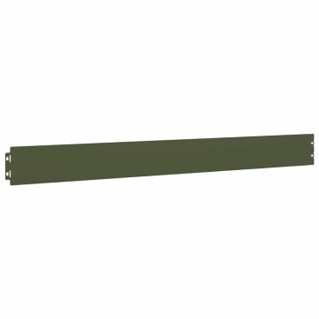 Borduri de gazon 10 buc Verde olive Oțel laminat la rece - Img 4