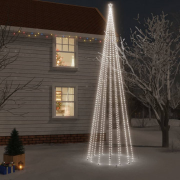 Brad de Crăciun, 1134 LED-uri, alb cald, 800 cm, cu țăruș - Img 1