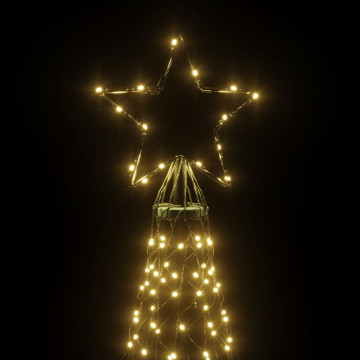 Brad de Crăciun cu țăruș, 3000 LED-uri, alb cald, 800 cm - Img 4