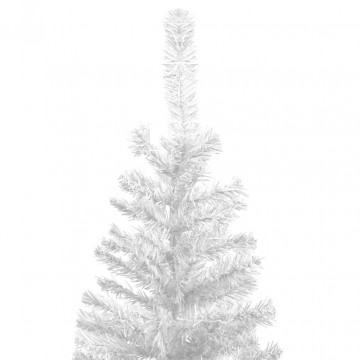 Brad de Crăciun pre-iluminat cu set globuri, alb, 240 cm, L - Img 8