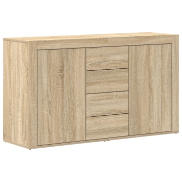 Bufet Stejar Sonoma Lemn prelucrat 120 x 36 x 69 cm Depozitare - Img 2