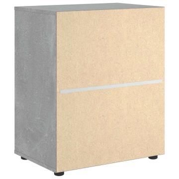 Bufetă „VISNES” Gri beton 60x40x73 cm Lemn prelucrat - Img 7