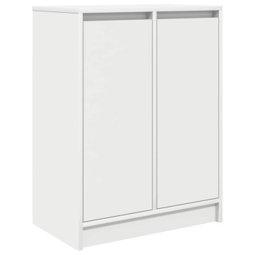 Bufetă albă 57x34x76 cm din lemn prelucrat - Img 2