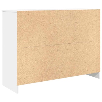 Bufetă cu sertar alb 101x35x76 cm din lemn prelucrat - Img 7