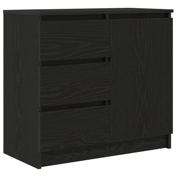 Bufetă cu sertar Stejar negru 71x35x65 cm Lemn prelucrat - Img 2