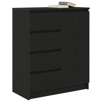 Bufetă cu sertare Stejar negru 71x35x84 cm Lemn prelucrat - Img 4