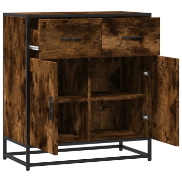 Bufetă Stejar afumat 68x35x76 cm Lemn prelucrat - Img 6