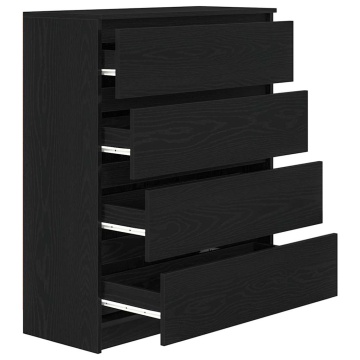 Bufetă Stejar negru 80x35x99 cm Lemn prelucrat - Img 8