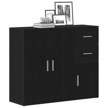 Bufetă Stejar negru 91x29,5x75 cm Lemn prelucrat - Img 4