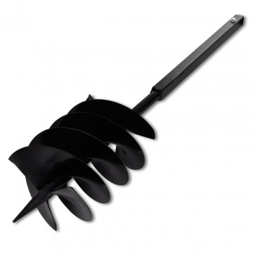 Burghiu de sol cu mâner 200 mm cu tub prelungitor 9 m, oțel - Img 4