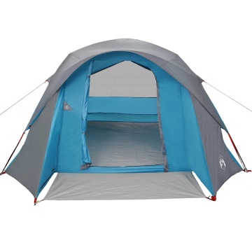 Cabină cort de camping, 4 persoane, albastru, impermeabil - Img 8
