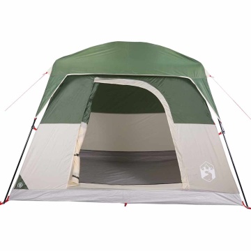 Cabină cort de camping, 4 persoane, verde, impermeabil - Img 6