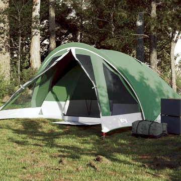 Cabină cort de camping, 4 persoane, verde, impermeabil - Img 1