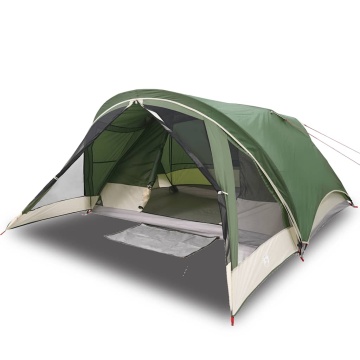 Cabină cort de camping, 4 persoane, verde, impermeabil - Img 2