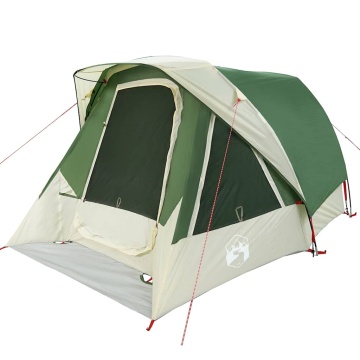 Cabină cort de camping, 4 persoane, verde, impermeabil - Img 4