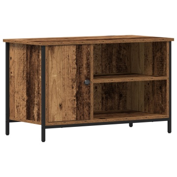 Cabinet TV Lemn vechi 80x40x50 cm Lemn îngineresc și Oțel - Img 2