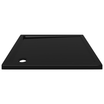Cădiță de duș pătrată din ABS, negru, 90x90 cm - Img 3