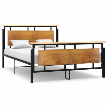 Cadru de pat, 140x200 cm, metal - Img 1