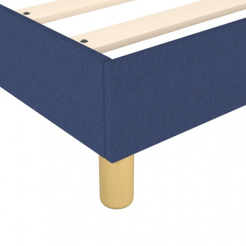 Cadru de pat box spring, albastru, 100x200 cm, textil - Img 6